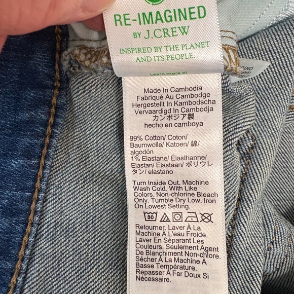 J. Crew Factory Mid-rise Flare Crop Jean in All Day Stretch - 33 - Picture 8 of 8